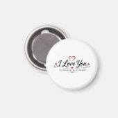 Ich liebe dich für immer und ewig magnet (Vorderseite/Rückseite)