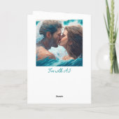 Ich Liebe dich für immer und immer romantisch Karte (Rückseite)