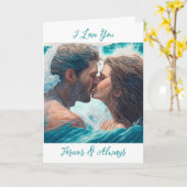 Ich Liebe dich für immer und immer romantisch Karte (Gelbe Blume)