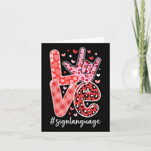 Ich liebe dich Gebärdensprache Asl Valentinstag Sc Karte