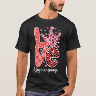 Ich liebe dich Gebärdensprache Asl Valentinstag Sc T-Shirt