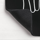 Ich liebe dich Gebärdensprache Süß Glückliches Val Mousepad (Ecke)