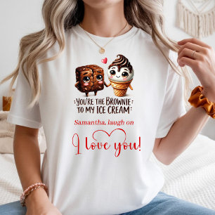 Ich liebe dich Geschenk Lustige Lebensmittel Valen T-Shirt