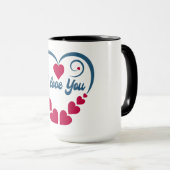 Ich liebe dich Geschenk Tasse (VorderseiteRechts)