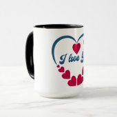 Ich liebe dich Geschenk Tasse (Vorderseite Links)