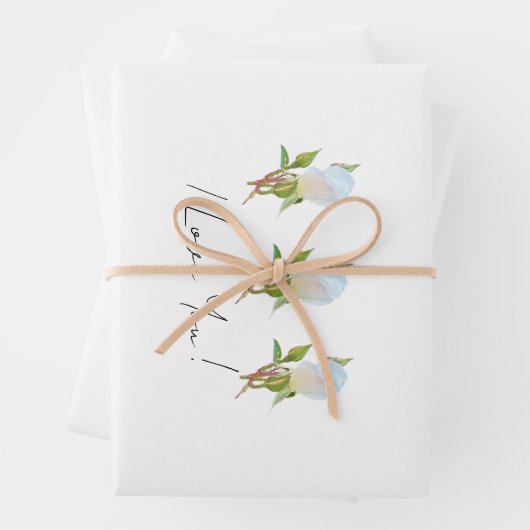Ich Liebe dich! Geschenkpapier Set (Beispiel)