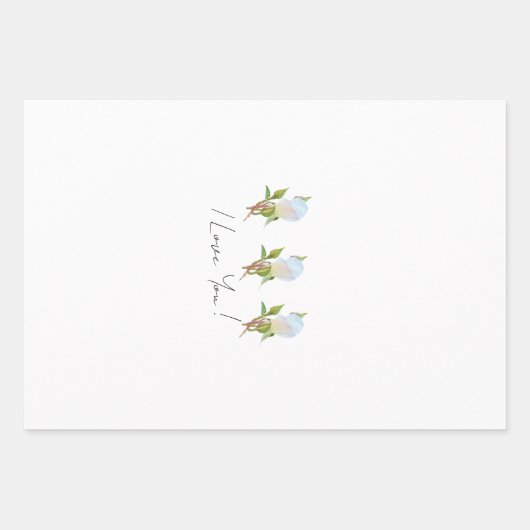 Ich Liebe dich! Geschenkpapier Set (Vorderseite)