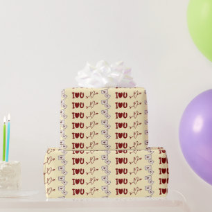 Ich liebe dich Geschenkverpackungspapier Geschenkpapier