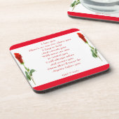 Ich Liebe dich Getränkeuntersetzer (Linke Seite)