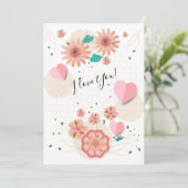 "Ich Liebe dich!" - Glücklicher Valentinstag Liebl Feiertagskarte (Stehend Vorderseite)