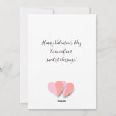 "Ich Liebe dich!" - Glücklicher Valentinstag Liebl Feiertagskarte (Rückseite)