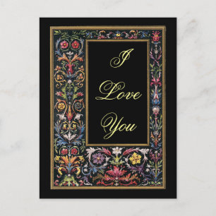 Ich liebe dich Gothic Postkarte anpassbar