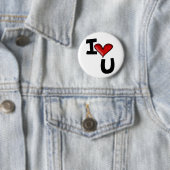 Ich liebe dich Graphic Typography Button (Beispiel)