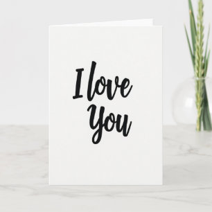 Ich liebe Dich Grußkarte Karte