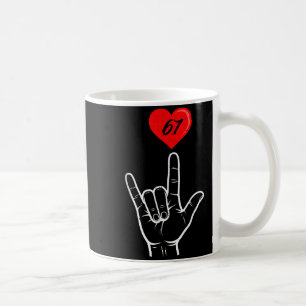 Ich liebe dich Handzeichen Asl Herz 67 Frauen Kind Kaffeetasse