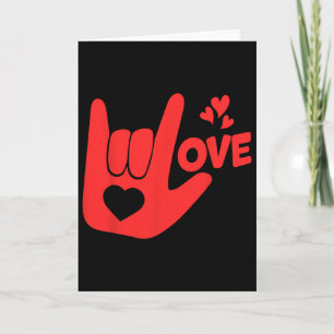 Ich liebe dich Handzeichen Asl Valentinstag Lustig Karte