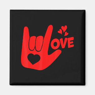 Ich liebe dich Handzeichen Asl Valentinstag Lustig Magnet