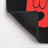 Ich liebe dich Handzeichen Asl Valentinstag Lustig Mousepad (Ecke)