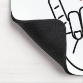 Ich-liebe-dich-Handzeichen Herz Frauen Mädchen Val Mousepad (Ecke)