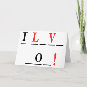Ich liebe dich-Henker-Manier von Shirley Taylor Karte