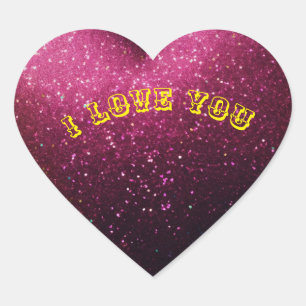 Ich Liebe dich Herz-Aufkleber