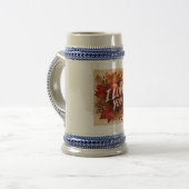 Ich liebe dich Herz Design Bierglas (Vorderseite Links)