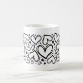 Ich liebe dich Herz Design Kaffeetasse (Mittel)