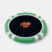 Ich liebe dich Herz Design Pokerchips (Einzeln)