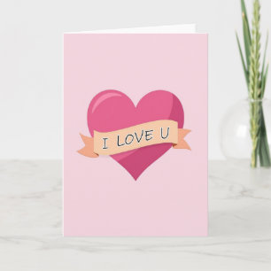 Ich liebe dich Herz Karte