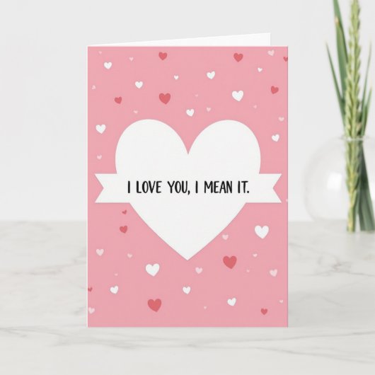Ich liebe dich Herz Karte (Vorderseite)
