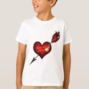 Ich liebe dich Herz und Pfeil T-Shirt