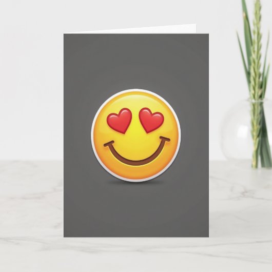Ich liebe dich Herzaugen Karte (Vorderseite)