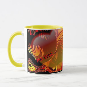 Ich liebe dich Herzen Keramikbecher Tasse