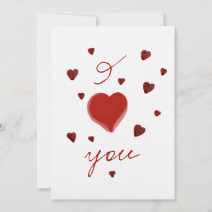 Ich liebe dich Herzkarten Karte