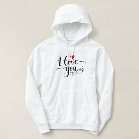 Ich liebe dich hoodie (Design vorne)