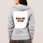 "ICH LIEBE DICH." HOODIE (Rückseite)