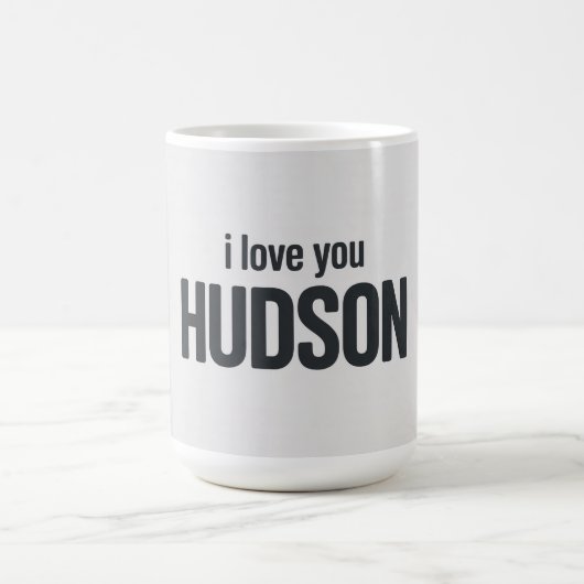Ich liebe dich Hudson Kaffeetasse (Mittel)