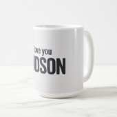 Ich liebe dich Hudson Kaffeetasse (VorderseiteRechts)