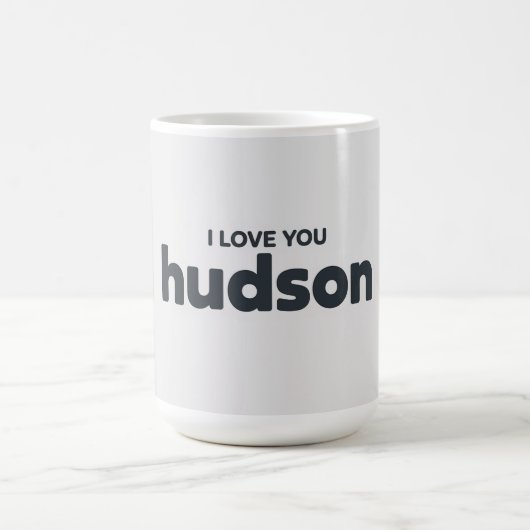 Ich liebe dich Hudson Kaffeetasse (Mittel)