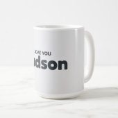 Ich liebe dich Hudson Kaffeetasse (VorderseiteRechts)