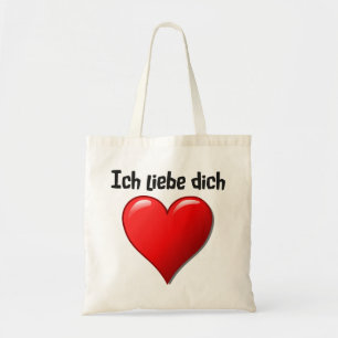 Ich liebe dich - i-Liebe Sie auf Deutsch Tragetasche