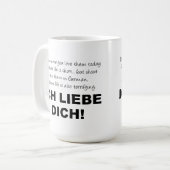 Ich Liebe Dich I Liebe You Funny Mug Kaffeetasse (Vorderseite Links)