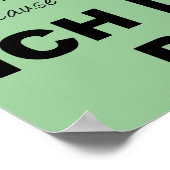 Ich liebe dich I Liebe You Funny Poster Sign (Ecke)