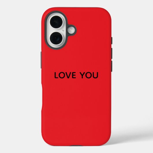 ICH LIEBE DICH I PHONE HÜLLE ROBUST (Rückseite)