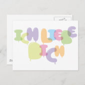 Ich Liebe Dich - Ich Liebe Dich auf Deutsch Postkarte (Vorne/Hinten)