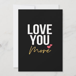 Ich liebe dich, ich liebe dich mehr Herzlicher Sti Feiertagskarte