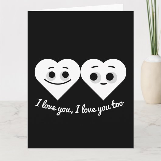 ICH LIEBE DICH, ICH LIEBE EUCH AUCH KARTE (Vorderseite)