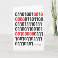 Ich liebe dich im Binärcode
