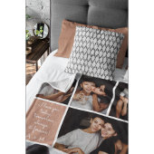 Ich liebe dich immer und ewig Moderne 6-Foto-Colla Fleecedecke