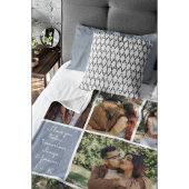 Ich liebe dich immer und ewig Moderne 6-Foto-Colla Fleecedecke